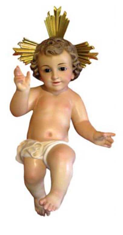 imagen del niño jesús que se usa para los nacimientos