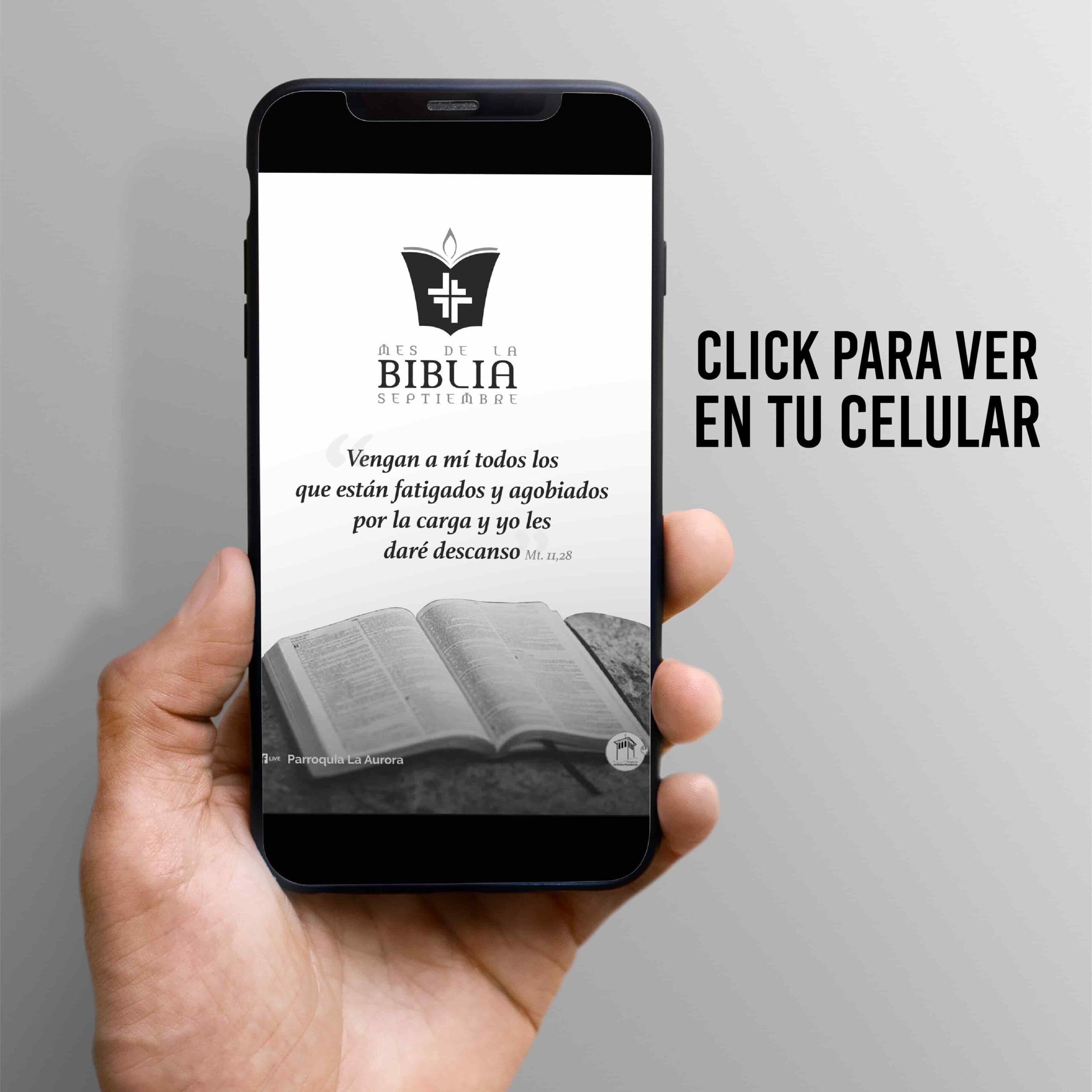 Folleto de intronización de la biblia versión digital - Septiembre mes de la bilbia